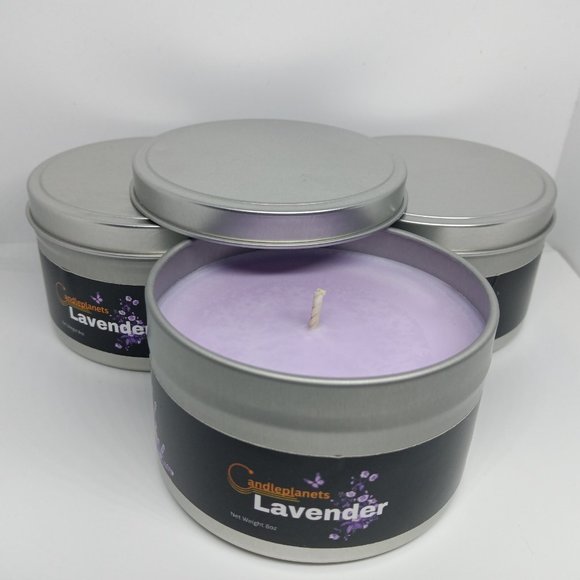Lavender Soy Candle 8oz - Picture 2 of 2